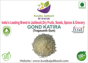 Kunjika Jadibooti Gond Katira Pure (Edible Gum)| Tragacanth Gum | High Cooling Properties Herbal Food | Super Food  - 100 grams