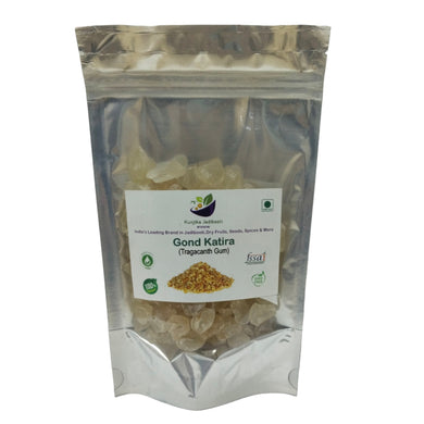 Kunjika Jadibooti Gond Katira Pure (Edible Gum)| Tragacanth Gum | High Cooling Properties Herbal Food | Super Food  - 100 grams