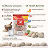 Kunjika Jadibooti Ber Patthar - Ber Pathar - Hajrul Yahood - Fossil Encrinite - Sange Yahood  - 100 grams