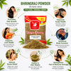 Kunjika Jadibooti Bhringraj Powder for Hair Growth, Skin and Eating Natural, Eclipta alba, Bringraj Powder, Bhringrajasava, Bringaraja 100 grams