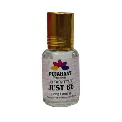 Pujahaat Premium Alcohol Free Attar | Ittar 6ml, Long-Lasting Travel Size Roll-On, Best Inspired Attar Fragrance Oil - Just Be