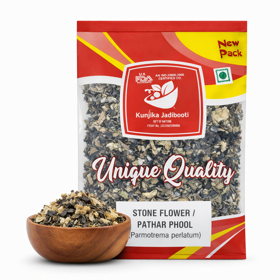 Kunjika Jadibooti Black Stone Flower Spice, Pathar/Patthar ke Phool Spice | Dagad Phool, Kalpasi | For Flavourful Cooking 100 grams