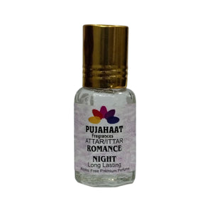 Pujahaat Premium Alcohol Free Attar | Ittar 6ml, Long-Lasting Travel Size Roll-On, Best Inspired Attar Fragrance Oil - Romance Night
