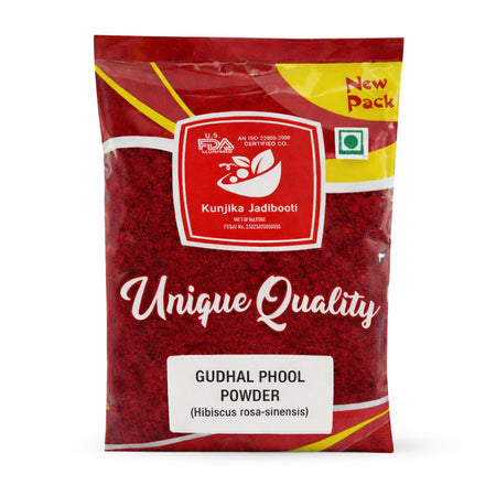 Kunjika Jadibooti Natural Raw Gudhal Powder |Hair pack, Face Pack, Eating (Gudhal ka Phool, Mandaram, Gongura, Mandaram, Arhul) 100 grams