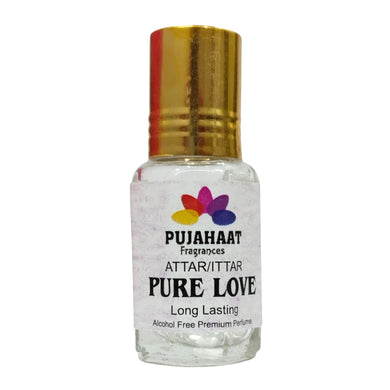 Pujahaat Premium Alcohol Free Attar | Ittar 6ml, Long-Lasting Travel Size Roll-On, Best Inspired Attar Fragrance Oil - Pure Love