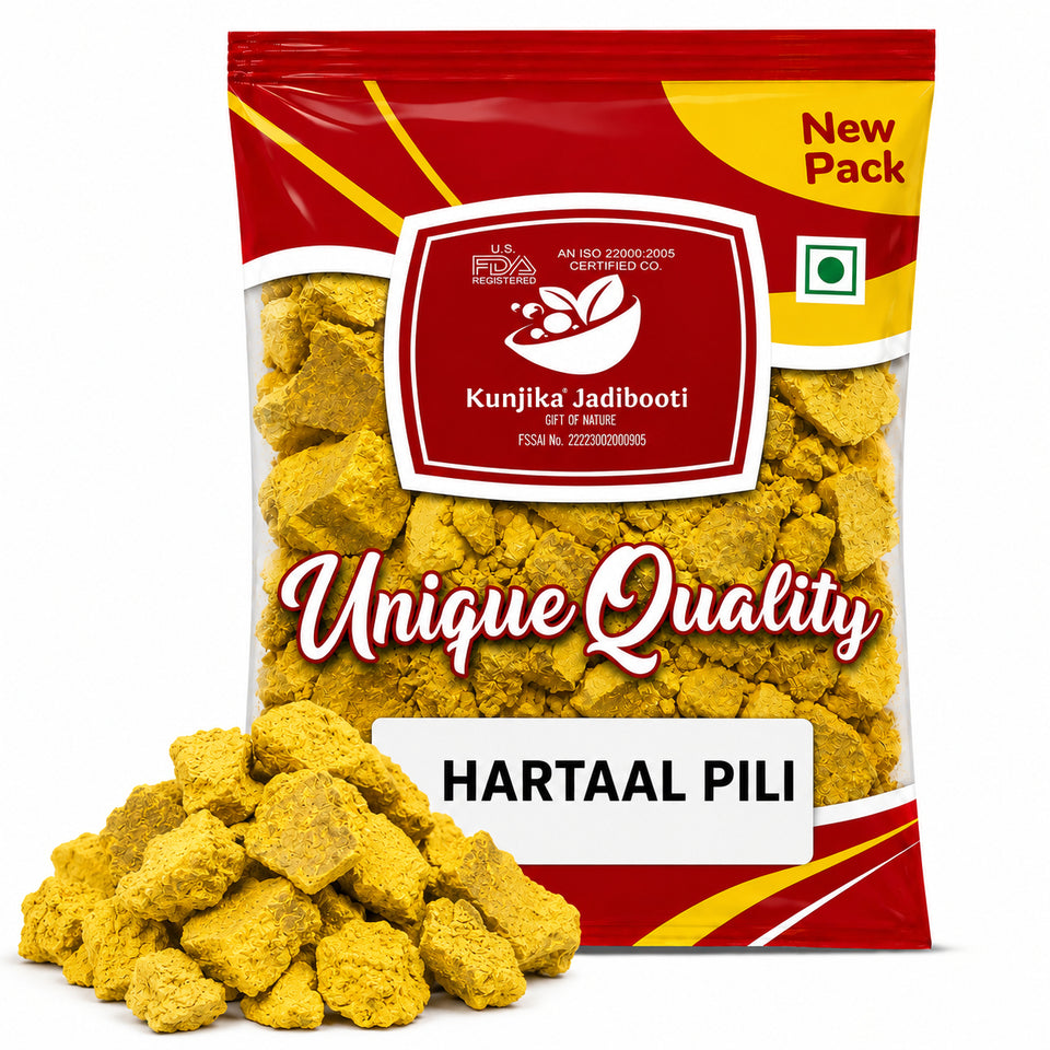 Kunjika Jadibooti Hartaal Pili - Hadtaal Pili - Hartal Yellow 100 grams