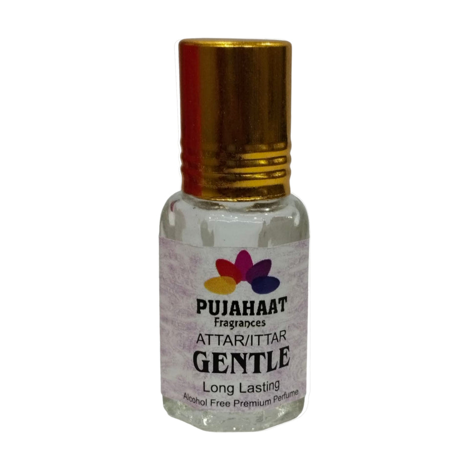 Pujahaat Premium Alcohol Free Attar | Ittar 6ml, Long-Lasting Travel Size Roll-On, Best Inspired Attar Fragrance Oil - Gentle