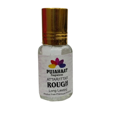 Pujahaat Premium Alcohol Free Attar | Ittar 6ml, Long-Lasting Travel Size Roll-On, Best Inspired Attar Fragrance Oil - Rough