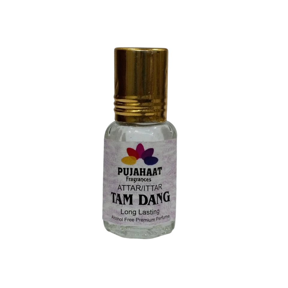 Pujahaat Premium Alcohol Free Attar | Ittar 6ml, Long-Lasting Travel Size Roll-On, Best Inspired Attar Fragrance Oil - Tam Dang