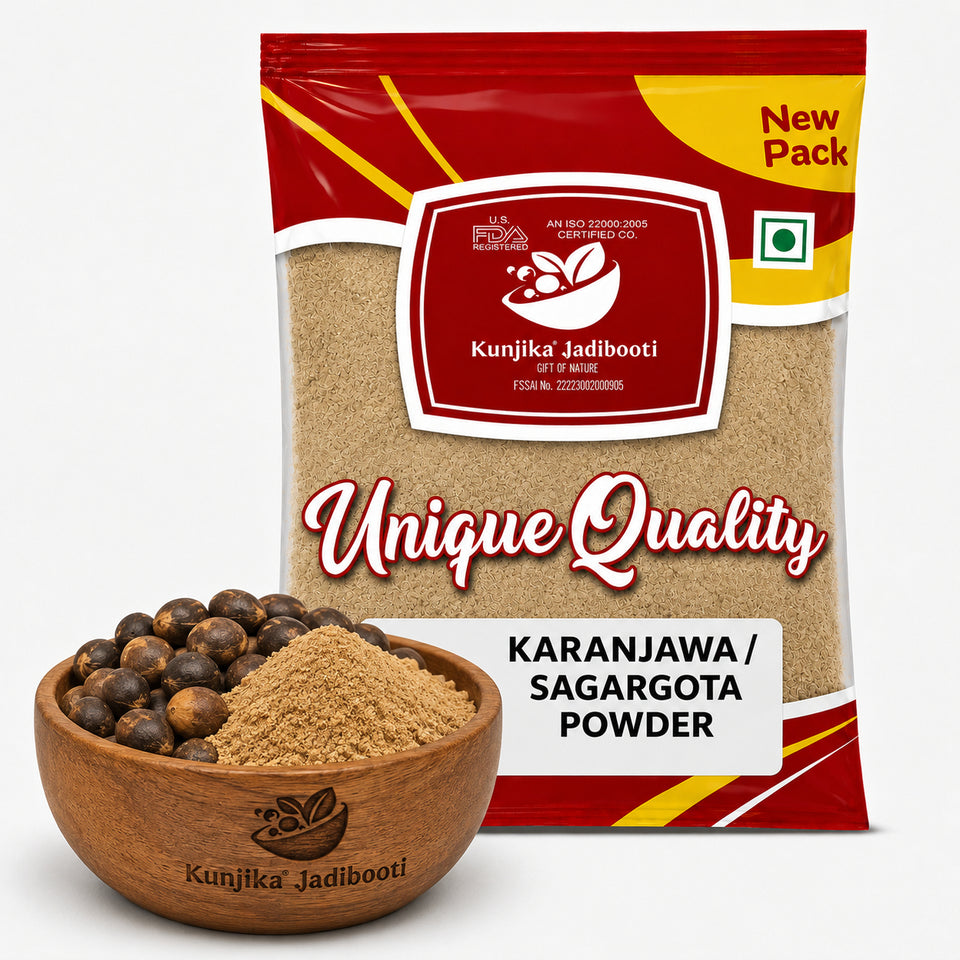 Kunjika Jadibooti Sagargota / Fever Nut /Caesalpinia Bonducella/ Karanjwa Powder / Vajra Bijaka/ Indian Beech/ Lata Karanj/ Saargota Powder -100 grams