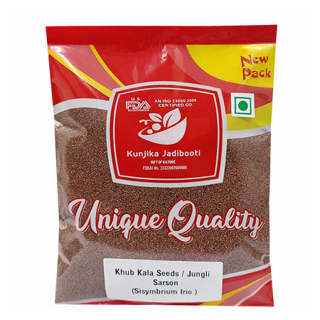 Kunjika Jadibooti Khubkala Seeds / Khoobkala / Sisymbrium Irio / Jangli Sarson/  Hedge Mustard Seeds -100 grams