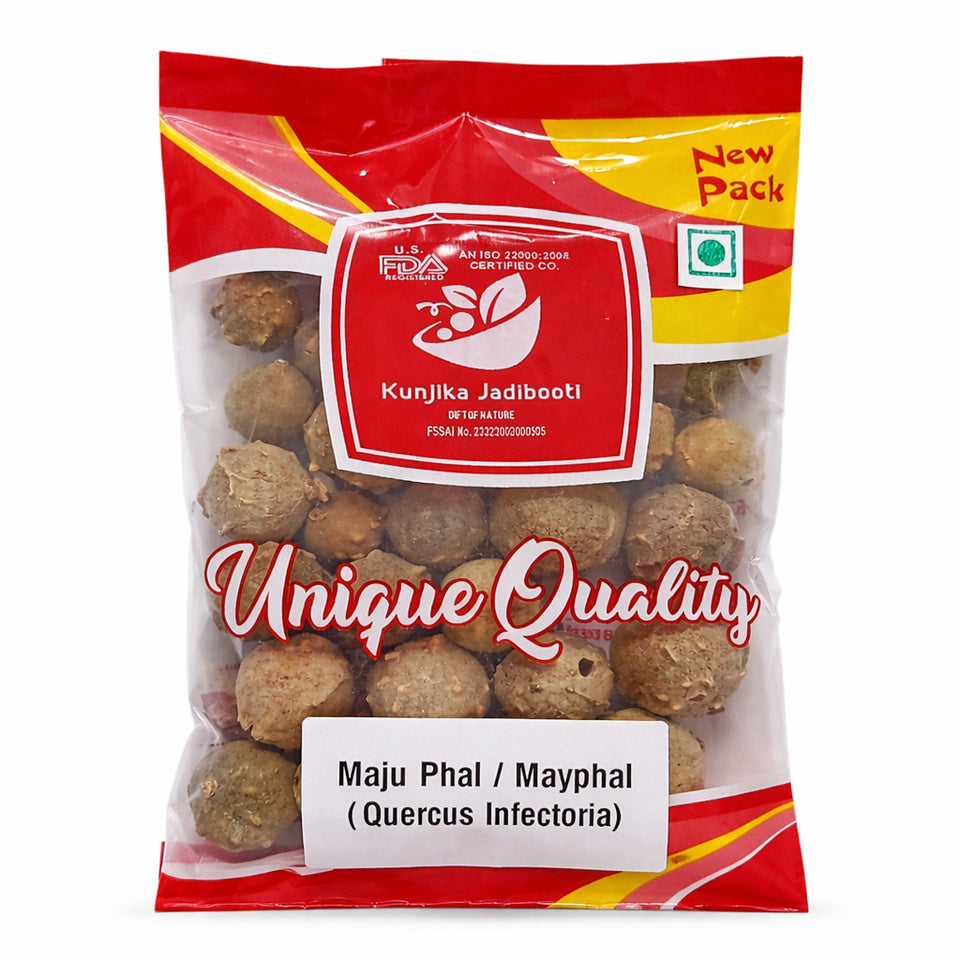 Kunjika Jadibooti Majuphal - Masikai - Oak Gall - Quercus Infectoria -100 grams