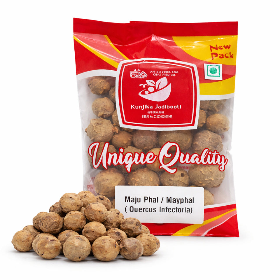 Kunjika Jadibooti Majuphal - Masikai - Oak Gall - Quercus Infectoria -100 grams