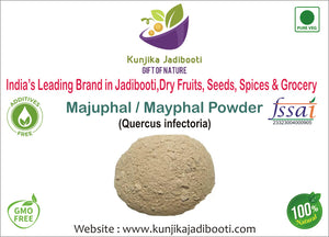 Kunjika Jadibooti Majuphal Powder - Masikai - Oak Gall - Quercus Infectoria Powder -100 grams