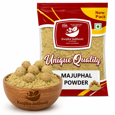 Kunjika Jadibooti Majuphal Powder - Masikai - Oak Gall - Quercus Infectoria Powder -100 grams