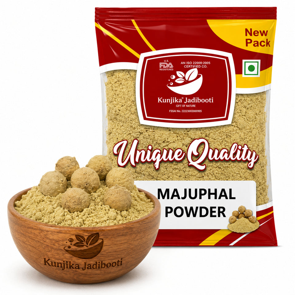 Kunjika Jadibooti Majuphal Powder - Masikai - Oak Gall - Quercus Infectoria Powder -100 grams