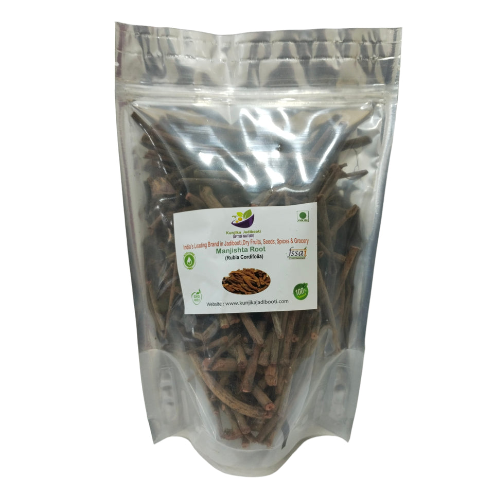 Kunjika Jadibooti Manjistha Root Dried - Rubia Cordifolia | Majith | Indian Madder - 100gms