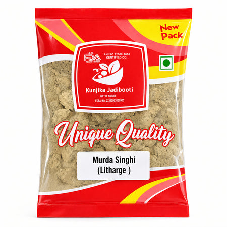 Kunjika Jadibooti Murda Singi - Murda Singhi - Murda Singi - Murdar Seng - Litharge - 100gms