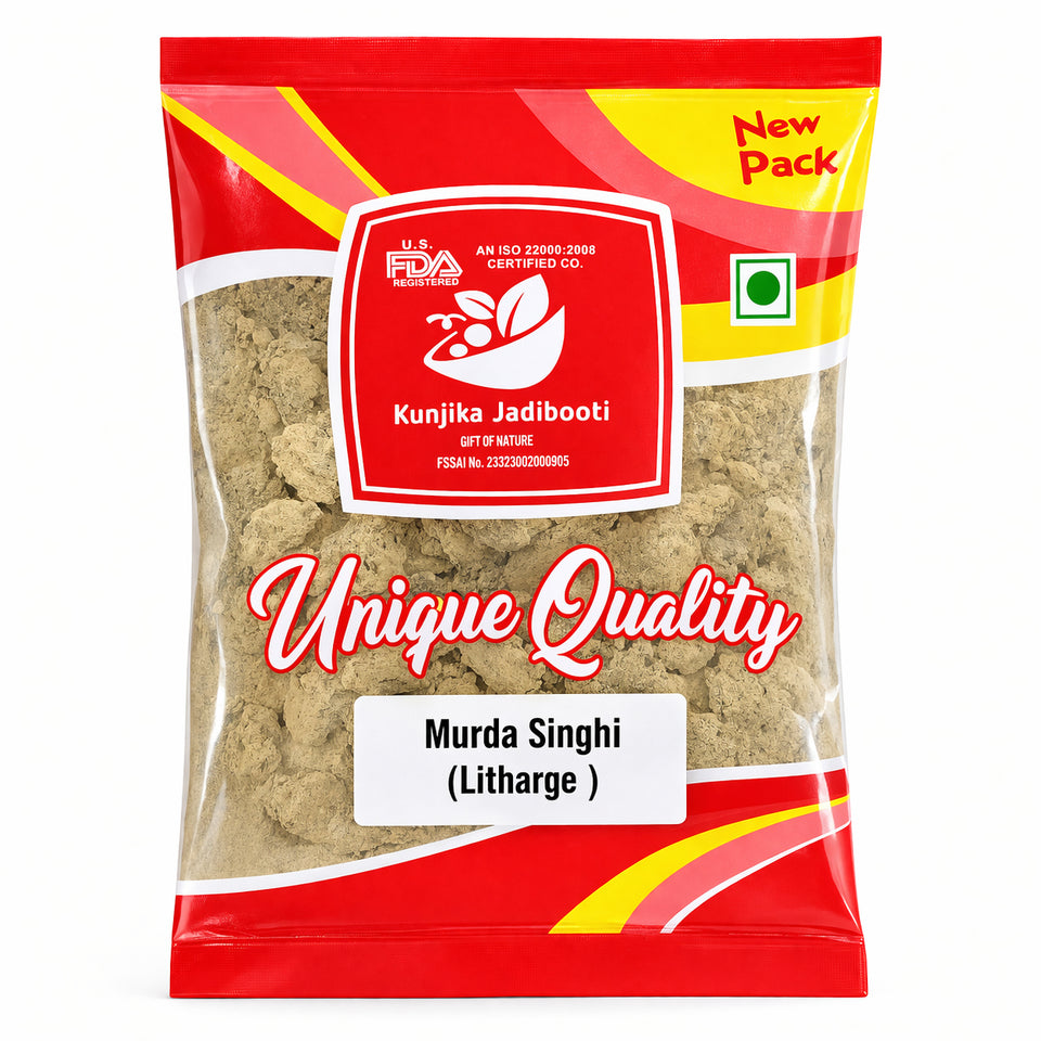Kunjika Jadibooti Murda Singi - Murda Singhi - Murda Singi - Murdar Seng - Litharge - 100gms