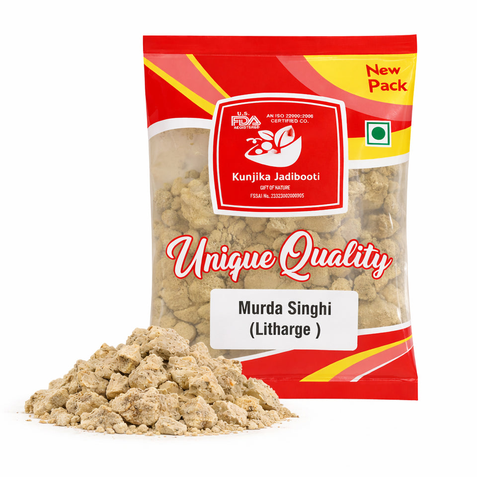 Kunjika Jadibooti Murda Singi - Murda Singhi - Murda Singi - Murdar Seng - Litharge - 100gms