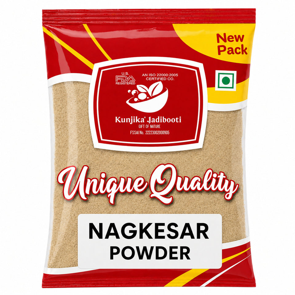 Kunjika Jadibooti Naagkesar/Nagkesar/Mesua ferrea/ Iron Wood tree/ Ochrocarpus Longifolius - Cobra's Saffron Powder - 100 gms