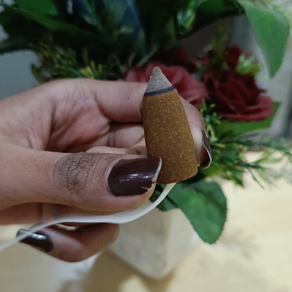 Pujahaat Backflow Incense Cones for Fountain | Long Lasting Fragrance | Premium Aromatherapy Cones for Home, Office, Meditation & Relaxation | 100% Natural Ingredients - Lavender