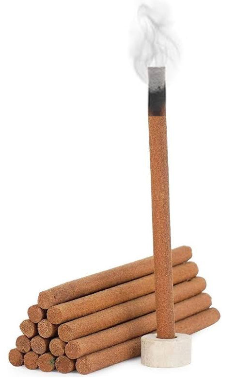 Pujahaat Levender Rare Premium Scented Incense Stick | Dry Dhoop Stick | No Charcoal, Bambooless | Dhoop Batti 4 inches with free Holder - Levender Fragrance