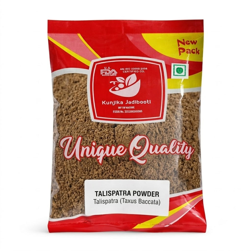 Kunjika Jadibooti Talispatra Powder - Talish Patra - Tallis Patra - Indian Silver Fir - Abies Webbiana Powder - 100 gm