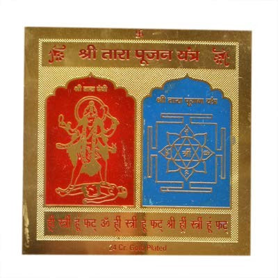 Shri Tara Pujan Yantra/Tara Yantra/Shree Tara Devi Yantra for Good Luck and Protect Form Negative Energy