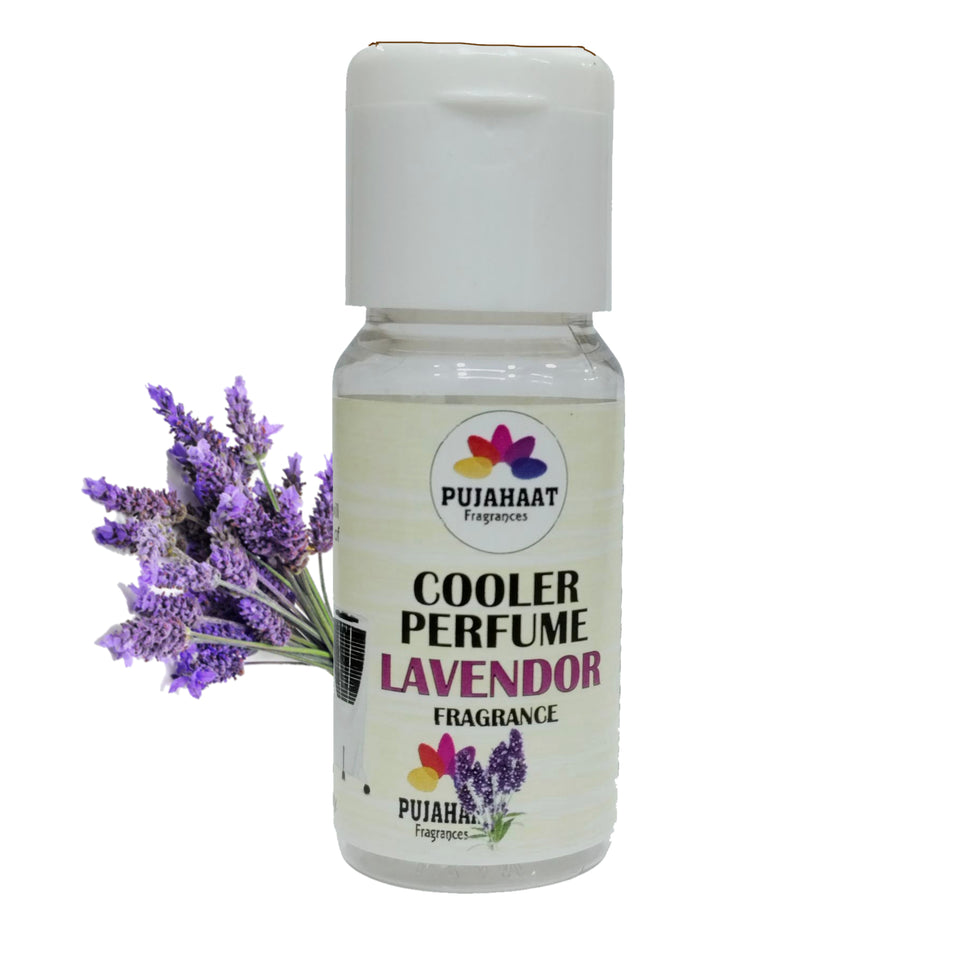 Pujahaat Lavender, Lemon Cooler Perfume / Aroma Diffuser Oil or Fragrance, Long Lasting Cooler Scent/Aroma Diffuser Fragrance Oil - Multipurpose Aroma Oil Perfume for Cooler - 25 ml each (2 X 25 ml)