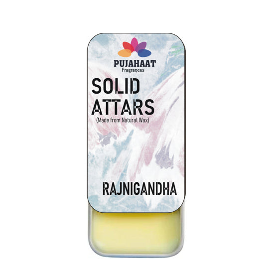Pujahaat Marigold | Rajnigandha Combo Premium Fragrance | Solid Attar for Men & Women | Alcohol Free | Strong lasting fragrance - Marigold | Rajnigandha