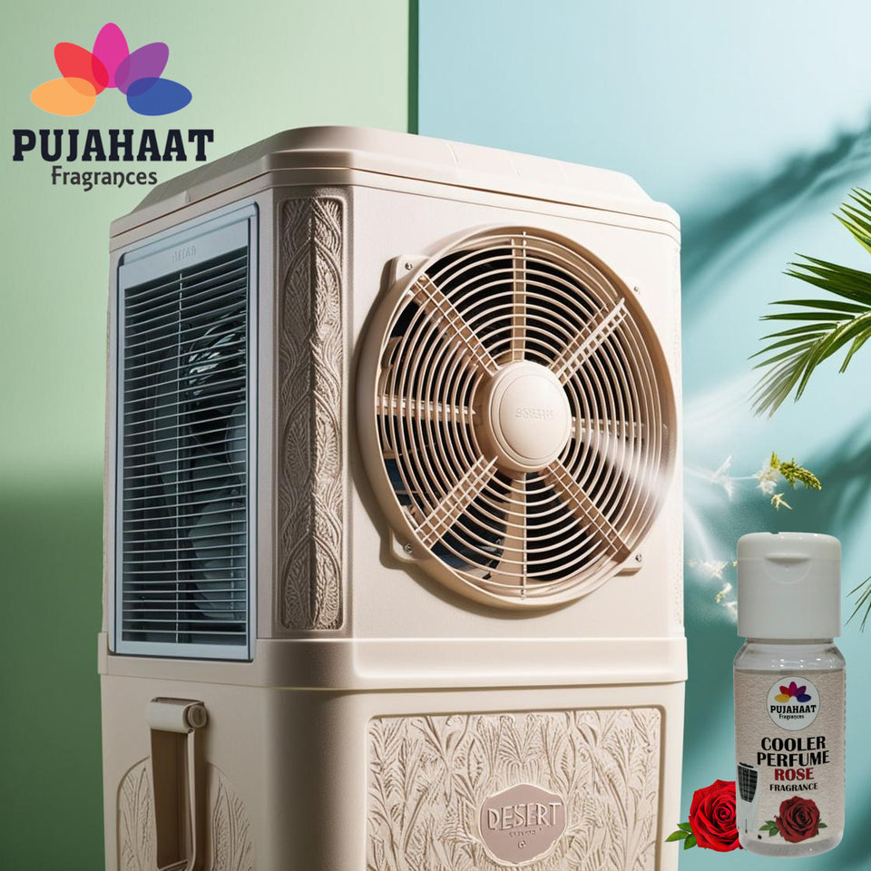 Pujahaat Khus, Kevda Cooler Perfume / Aroma Diffuser Oil or Fragrance, Long Lasting Cooler Scent/Aroma Diffuser Fragrance Oil - Multipurpose Aroma Oil Perfume for Cooler - 25 ml each (2 X 25 ml)