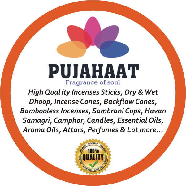 Pineapple Fragrance Premium Scented Backflow Incense Dhoop Cone by Pujahaat | No Charcoal No Bamboo | for Pooja, Rituals & Special Occasions, Smoke Fountain - 100 Gms