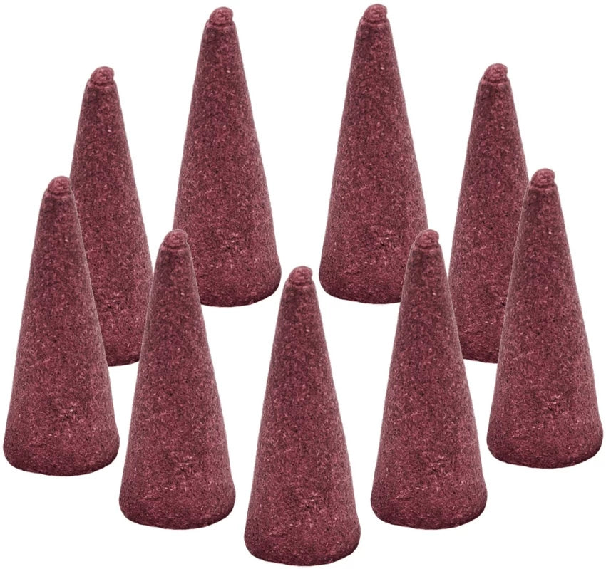 Rose Fragrance Premium Scented Incense Dhoop Cone by Pujahaat | No Charcoal No Bamboo | for Pooja, Rituals & Special Occassions, Dhoop Batti- 80 Gms