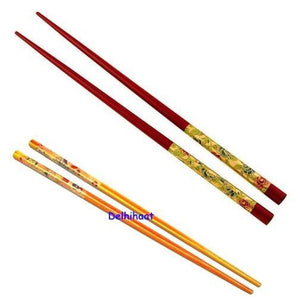 Chinese Wooden Fancy Chopsticks - halfrate.in