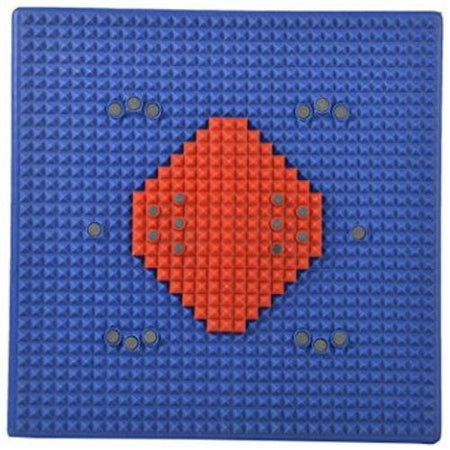 Ratehalf® Acupressure Magnetic Power Mat with Magnet Pyramids for Stress and Pain Relief - halfrate.in