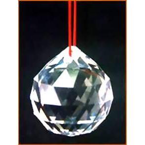 Fengshui K9 Premium White Crystal Hanging Ball for Good Luck & Prosperity - 40 mm