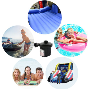 Dual Actions Electric AC powered Air Pump, Inflates and Deflates Multi-nozzles for Inflatable Toys, Furniture, life boats etc.