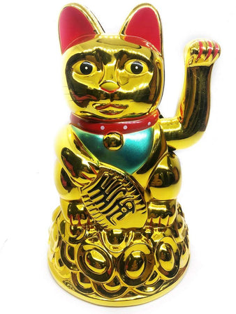Lucky Feng Shui Cat Waving Calling Hand Wealth,Prosperity,Good Fortune,Home,Office, Décor,Gifting