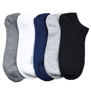 Premium Cotton Ankle Socks for Men and Women - Free Size, Solid, Pack of 3
