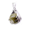 Natural Unakite Crystal Hand And Ball Shaped Men & Women Pendant For Reiki Healing