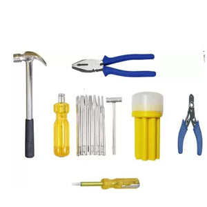 New Toolkit Combo Set - 8 IN 1 Screwdriver Set + Wire Cutter+ Steel Hammer+ Plier +Line Tester Power & Hand Tool Kit-ht25