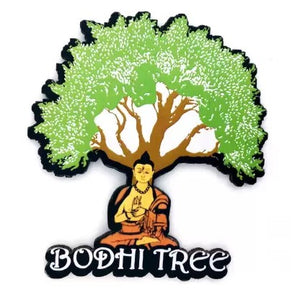 Bodhi Tree / Buddha Wooden Fridge Magnet Souvenir Indian