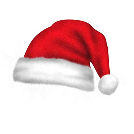 Christmas Santa Cap Santa Claus Hat Merry Christmas Party Cap Hat for Christmas /Xmas Party Decoration Party Celebration Pack Of 2