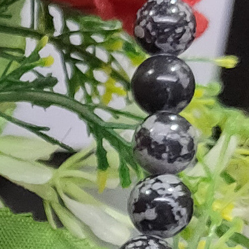 Mahogany Obsidian beaded necklace - RzJewelryDesign