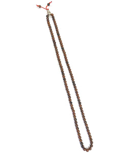 Tiger Eye Jaap Mala Rosery for Pooja and Astrology (108+1 Beads; Bead Size : 6 mm)