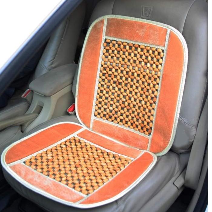 Car Bead Seat Wooden-Acupressure (Beidge) - halfrate.in