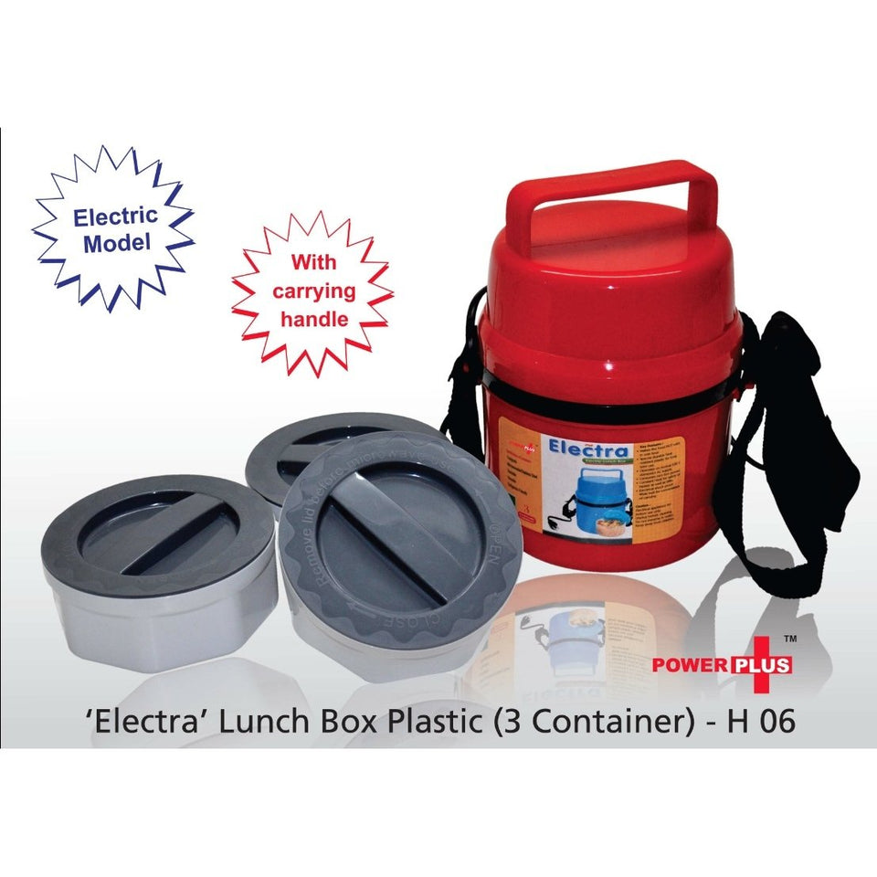 Electra 3 food grade Container Electric Lunch Box Microwaveable - halfrate.in