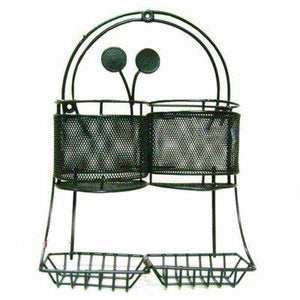  Wrought Iron Multipurpose Hanging stand - Double - halfrate.in