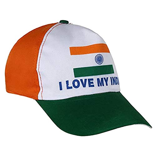Tri-Color Cap Packed Independence Day Special Tricolor / Tiranga Fabric Head Cap for Men / Women